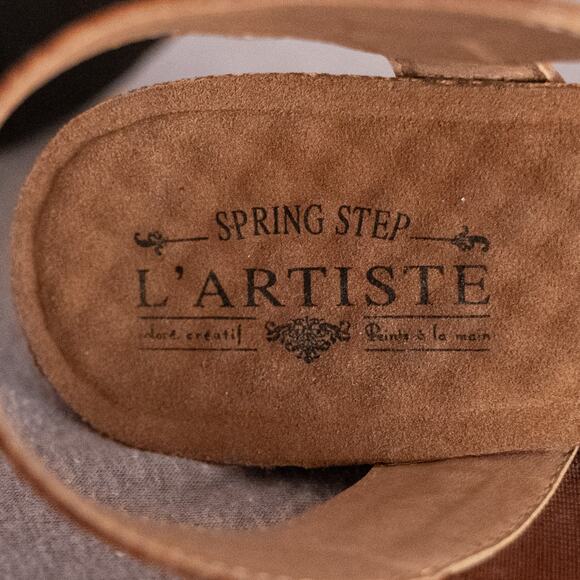 L'Artiste Spring Step Veneka Heels Size 41 (US 9.5-10) Boho Floral Cottage Fairy - Picture 8 of 9